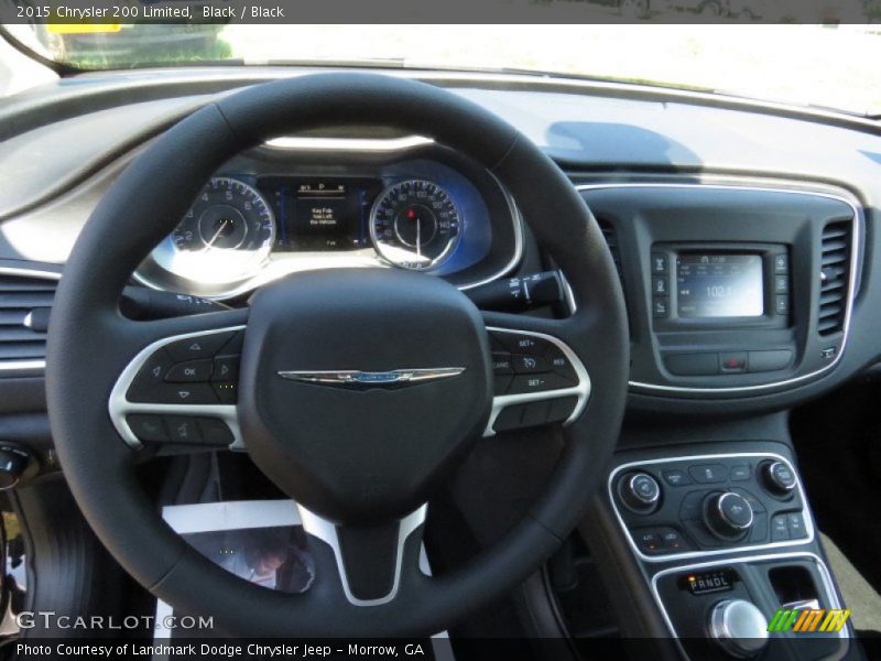 Black / Black 2015 Chrysler 200 Limited