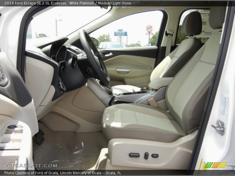 White Platinum / Medium Light Stone 2014 Ford Escape SE 2.0L EcoBoost