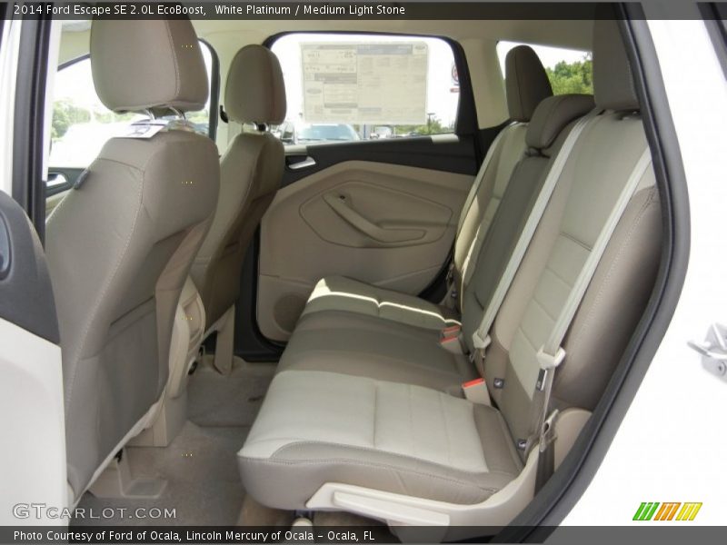 White Platinum / Medium Light Stone 2014 Ford Escape SE 2.0L EcoBoost