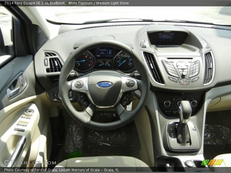 White Platinum / Medium Light Stone 2014 Ford Escape SE 2.0L EcoBoost