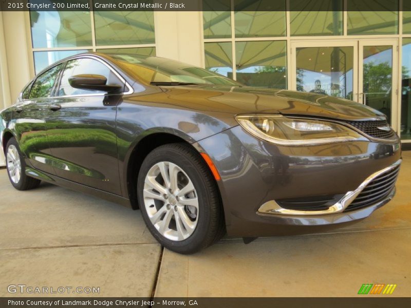 Granite Crystal Metallic / Black 2015 Chrysler 200 Limited