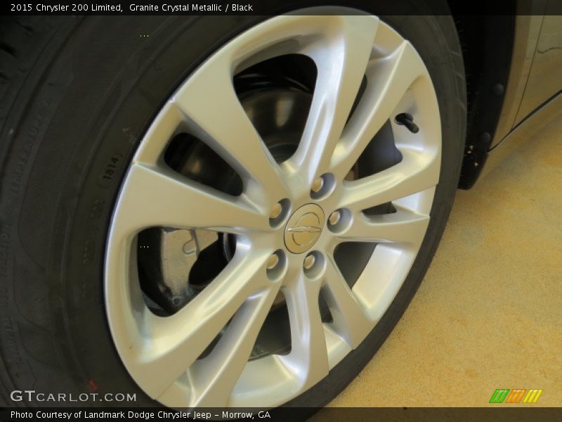 Granite Crystal Metallic / Black 2015 Chrysler 200 Limited