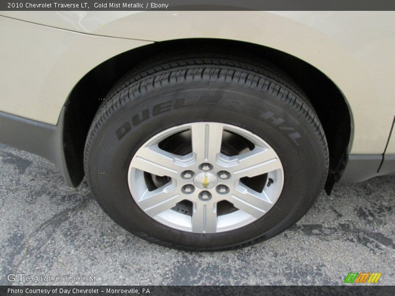 Gold Mist Metallic / Ebony 2010 Chevrolet Traverse LT