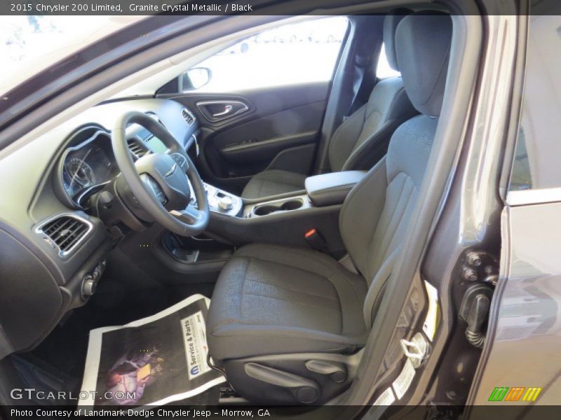 Granite Crystal Metallic / Black 2015 Chrysler 200 Limited