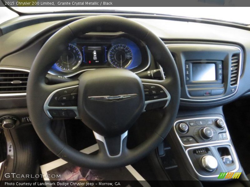 Granite Crystal Metallic / Black 2015 Chrysler 200 Limited