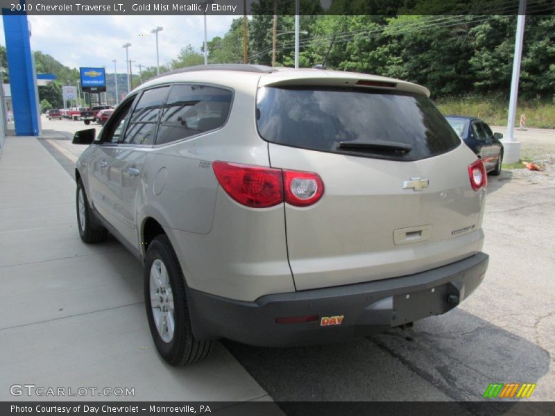 Gold Mist Metallic / Ebony 2010 Chevrolet Traverse LT