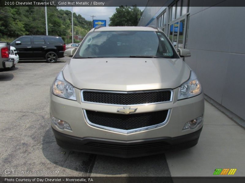 Gold Mist Metallic / Ebony 2010 Chevrolet Traverse LT