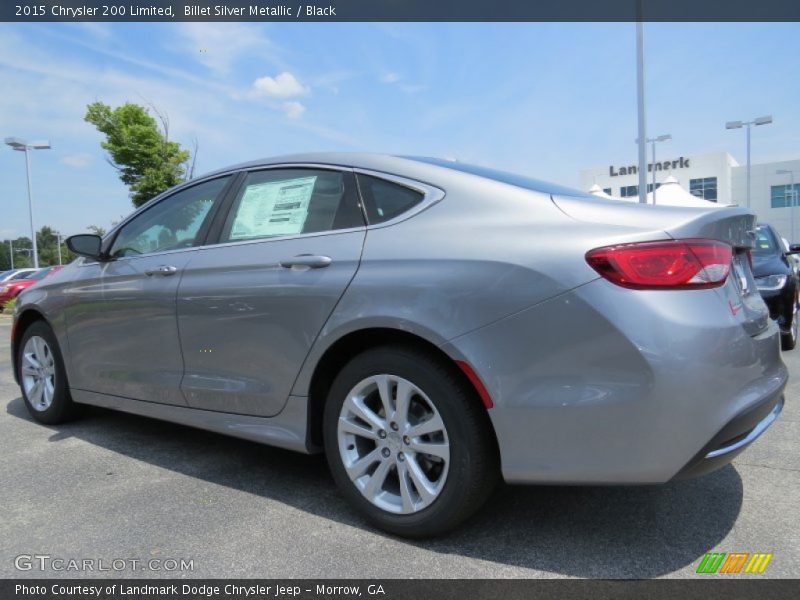 Billet Silver Metallic / Black 2015 Chrysler 200 Limited