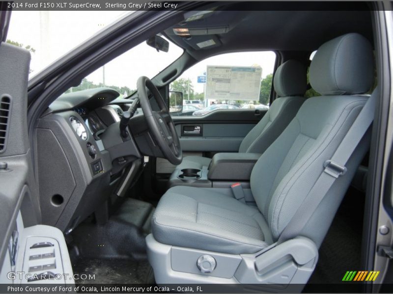  2014 F150 XLT SuperCrew Steel Grey Interior