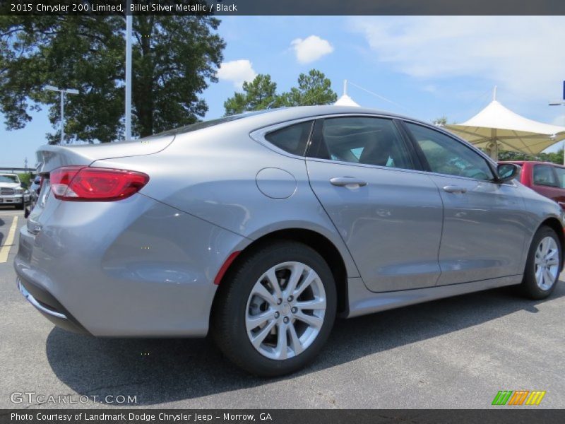 Billet Silver Metallic / Black 2015 Chrysler 200 Limited