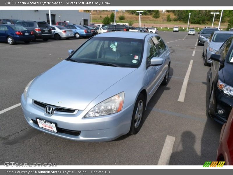 Silver Frost Metallic / Gray 2005 Honda Accord Hybrid Sedan