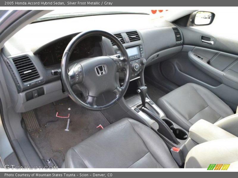 Silver Frost Metallic / Gray 2005 Honda Accord Hybrid Sedan