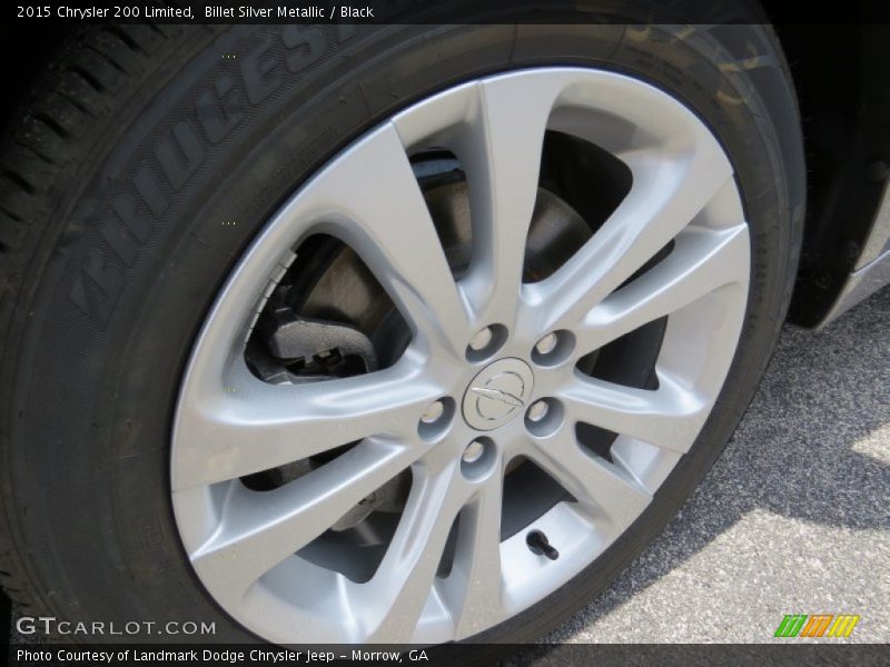 Billet Silver Metallic / Black 2015 Chrysler 200 Limited
