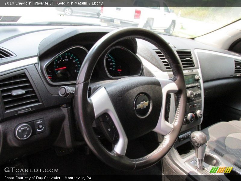 Gold Mist Metallic / Ebony 2010 Chevrolet Traverse LT