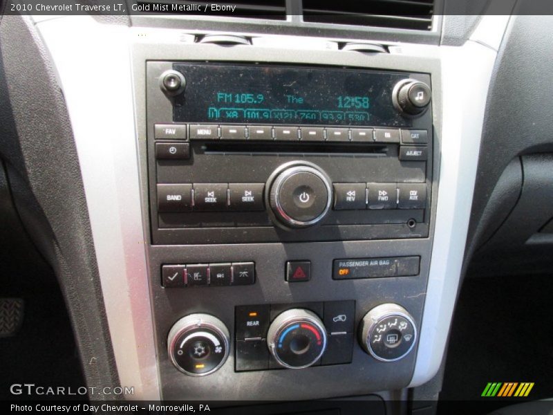 Gold Mist Metallic / Ebony 2010 Chevrolet Traverse LT