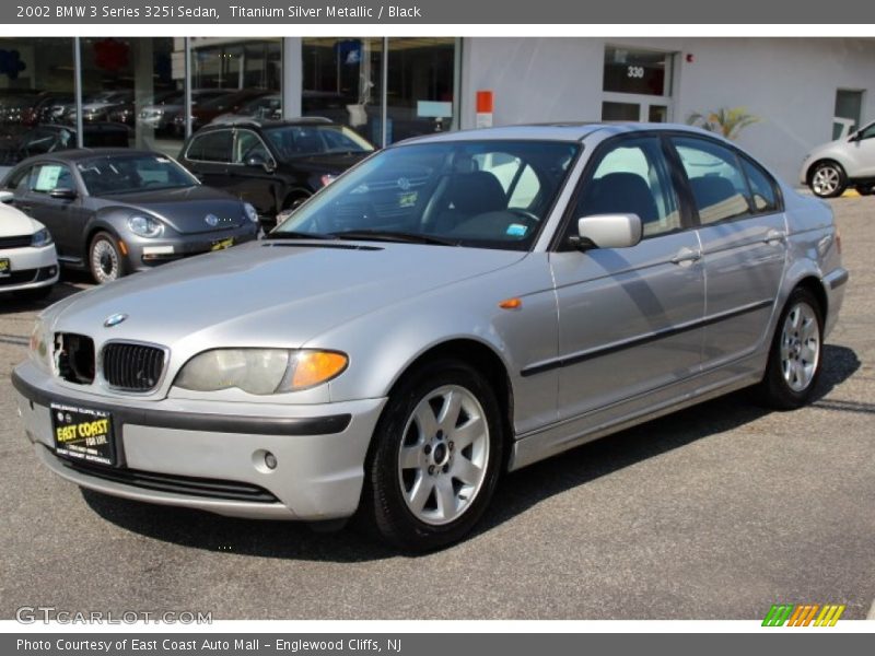 Titanium Silver Metallic / Black 2002 BMW 3 Series 325i Sedan