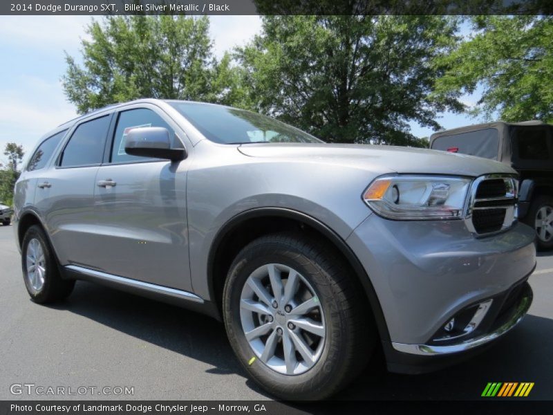 Billet Silver Metallic / Black 2014 Dodge Durango SXT