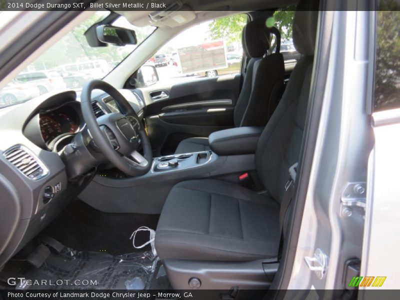 Billet Silver Metallic / Black 2014 Dodge Durango SXT