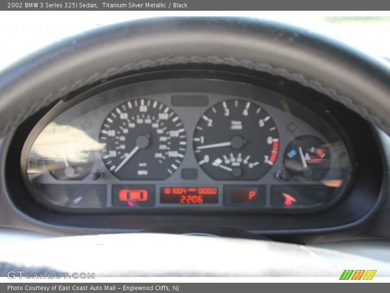 Titanium Silver Metallic / Black 2002 BMW 3 Series 325i Sedan