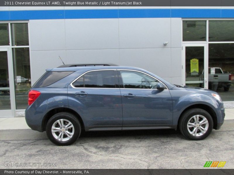 Twilight Blue Metallic / Light Titanium/Jet Black 2011 Chevrolet Equinox LT AWD