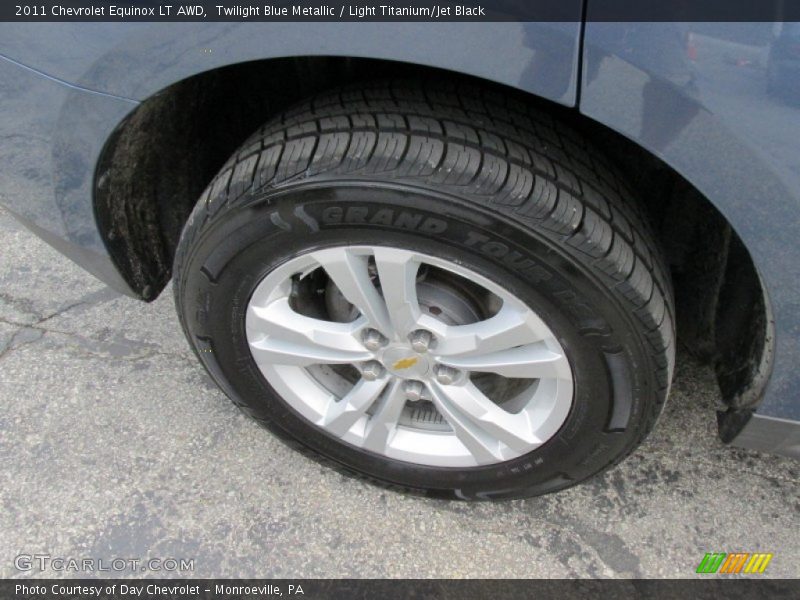 Twilight Blue Metallic / Light Titanium/Jet Black 2011 Chevrolet Equinox LT AWD