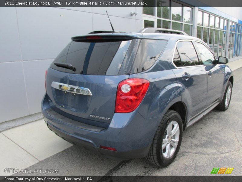 Twilight Blue Metallic / Light Titanium/Jet Black 2011 Chevrolet Equinox LT AWD