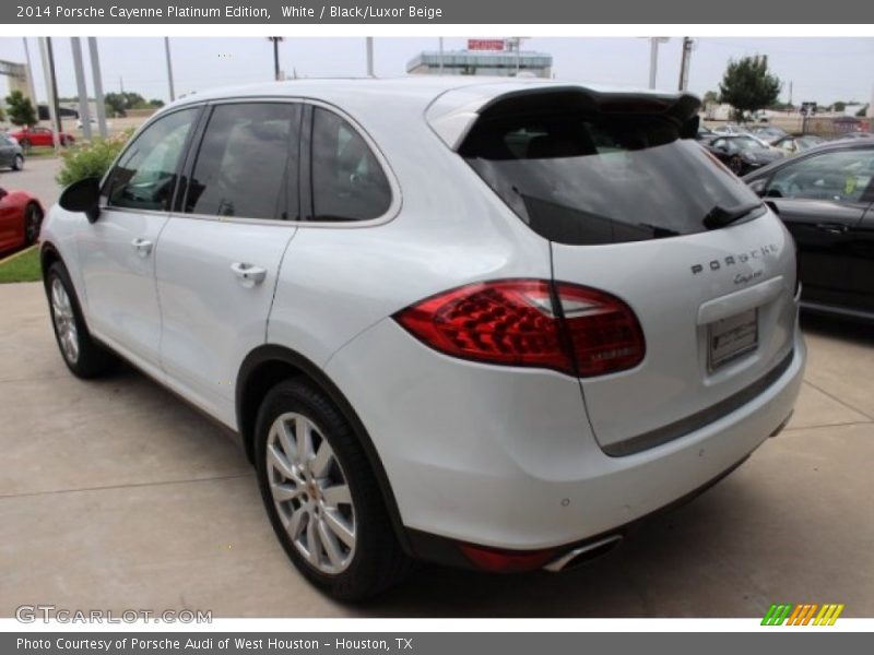 White / Black/Luxor Beige 2014 Porsche Cayenne Platinum Edition