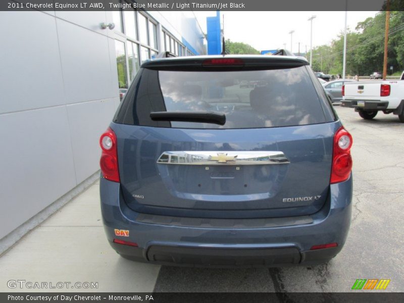 Twilight Blue Metallic / Light Titanium/Jet Black 2011 Chevrolet Equinox LT AWD