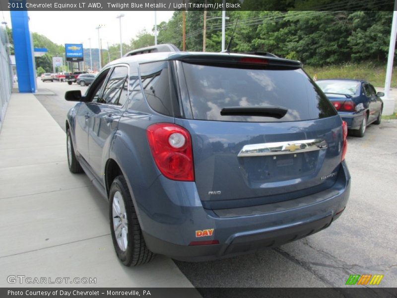 Twilight Blue Metallic / Light Titanium/Jet Black 2011 Chevrolet Equinox LT AWD
