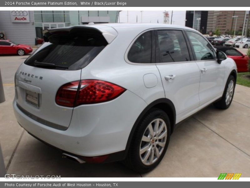 White / Black/Luxor Beige 2014 Porsche Cayenne Platinum Edition