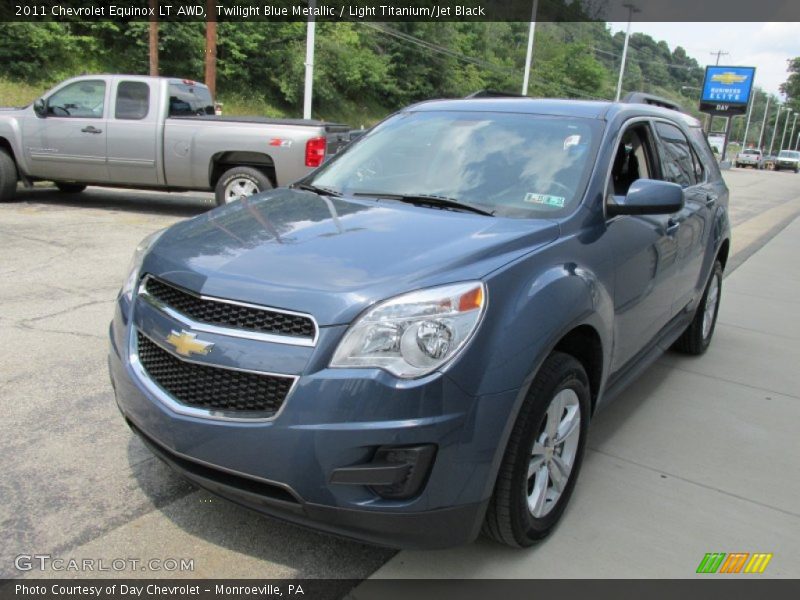 Twilight Blue Metallic / Light Titanium/Jet Black 2011 Chevrolet Equinox LT AWD