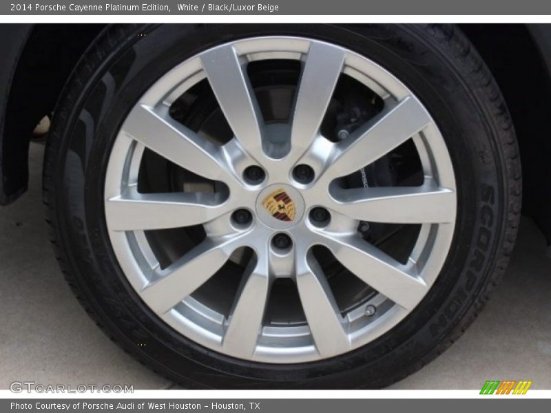 White / Black/Luxor Beige 2014 Porsche Cayenne Platinum Edition