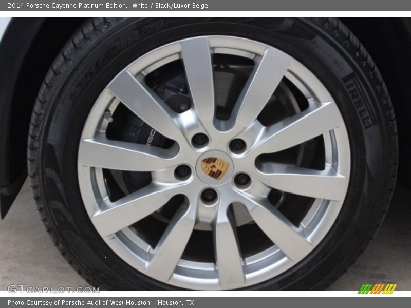 White / Black/Luxor Beige 2014 Porsche Cayenne Platinum Edition