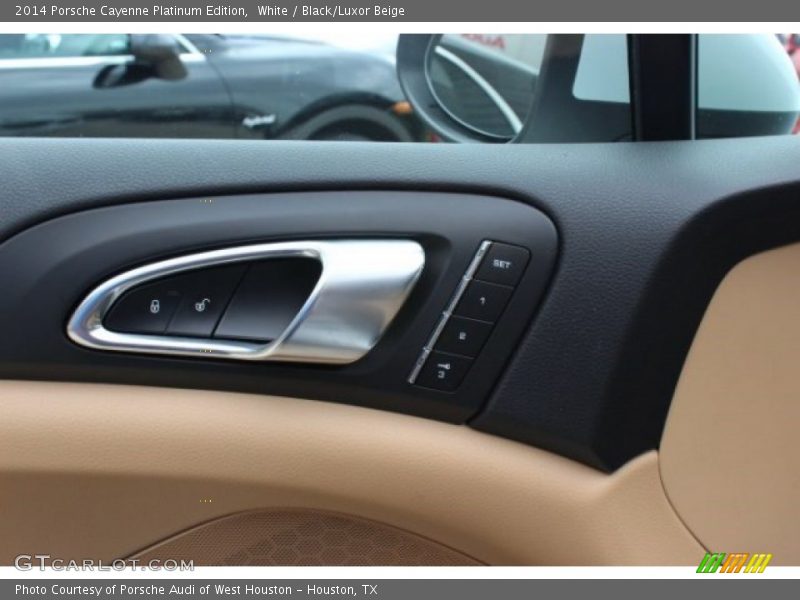White / Black/Luxor Beige 2014 Porsche Cayenne Platinum Edition