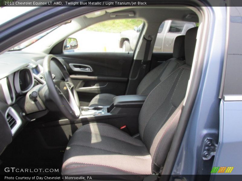 Twilight Blue Metallic / Light Titanium/Jet Black 2011 Chevrolet Equinox LT AWD