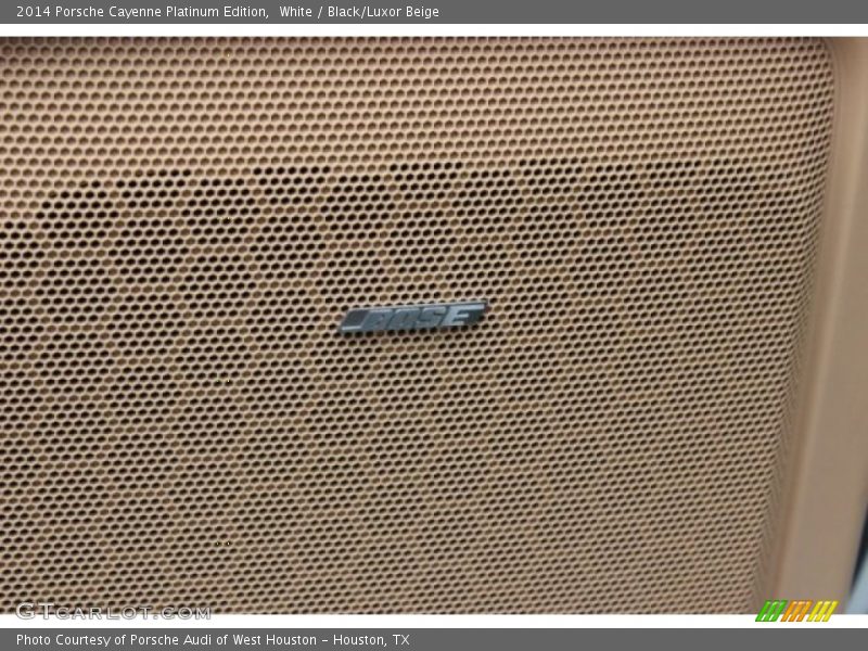 White / Black/Luxor Beige 2014 Porsche Cayenne Platinum Edition