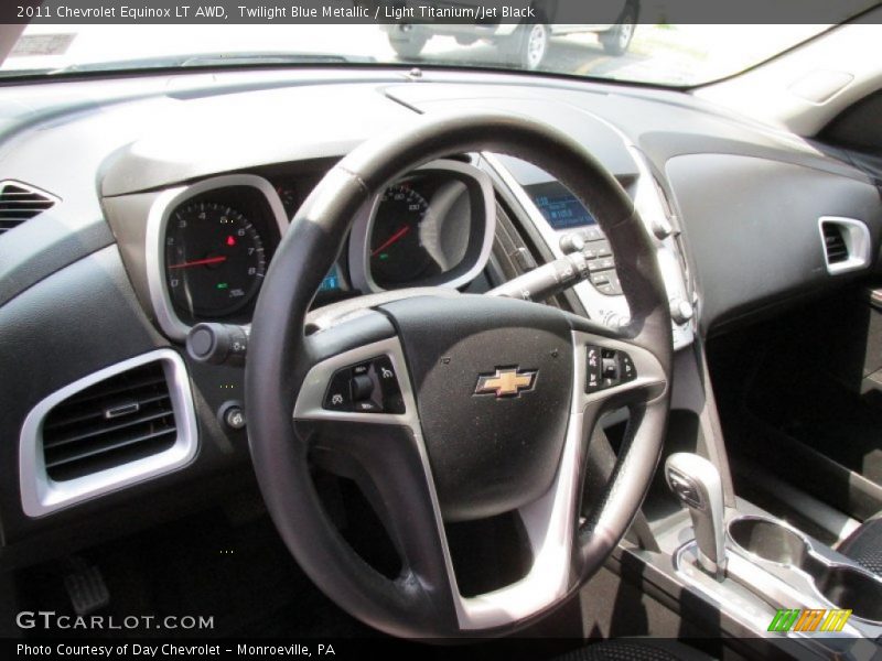 Twilight Blue Metallic / Light Titanium/Jet Black 2011 Chevrolet Equinox LT AWD