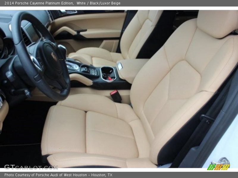 Front Seat of 2014 Cayenne Platinum Edition