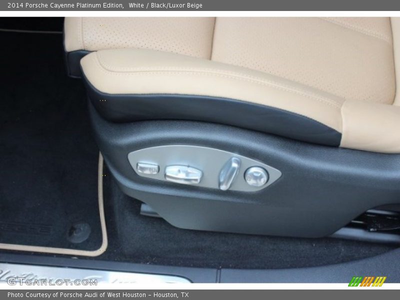 White / Black/Luxor Beige 2014 Porsche Cayenne Platinum Edition