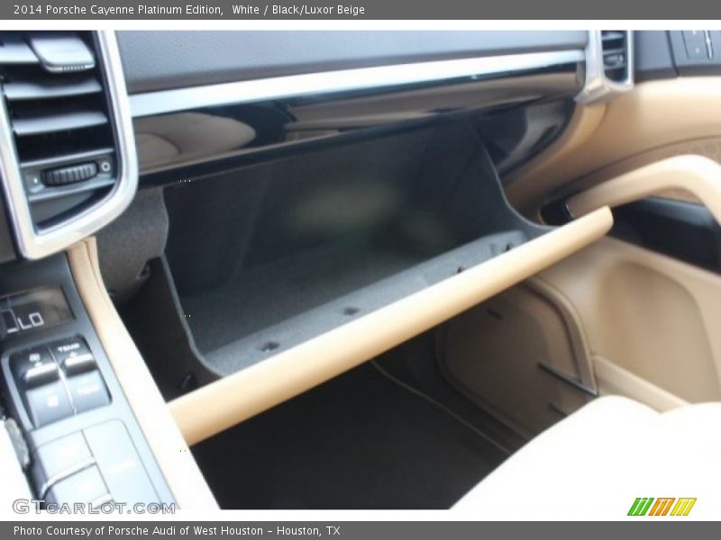White / Black/Luxor Beige 2014 Porsche Cayenne Platinum Edition