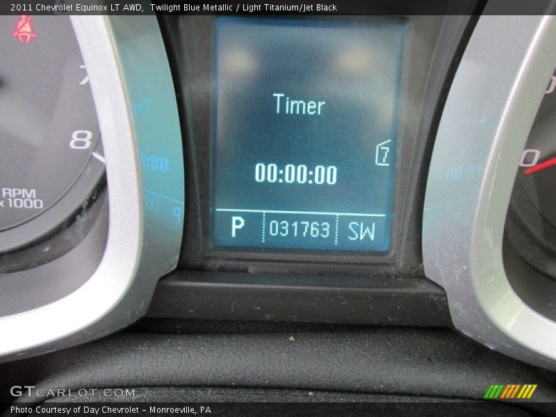 Twilight Blue Metallic / Light Titanium/Jet Black 2011 Chevrolet Equinox LT AWD