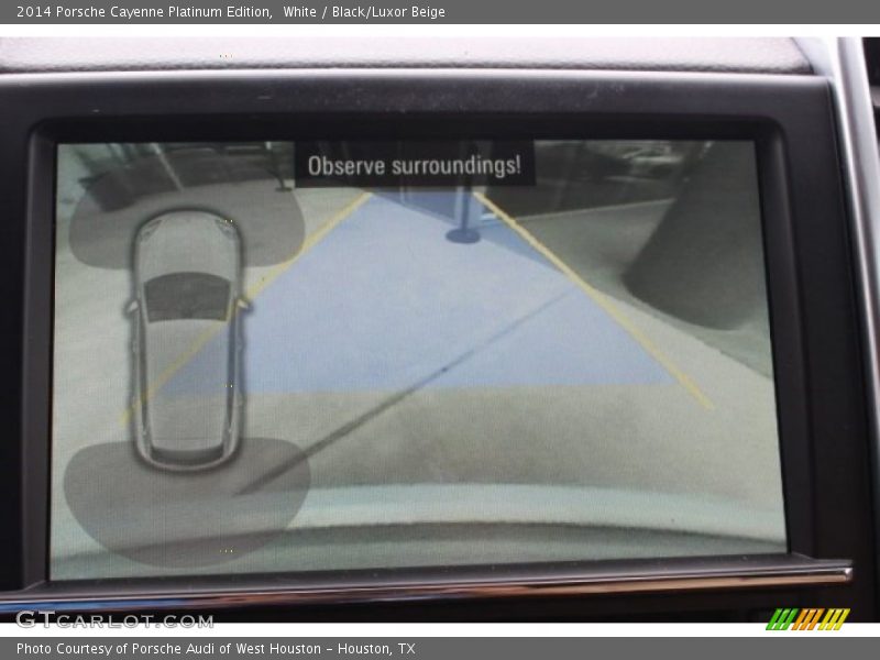 White / Black/Luxor Beige 2014 Porsche Cayenne Platinum Edition