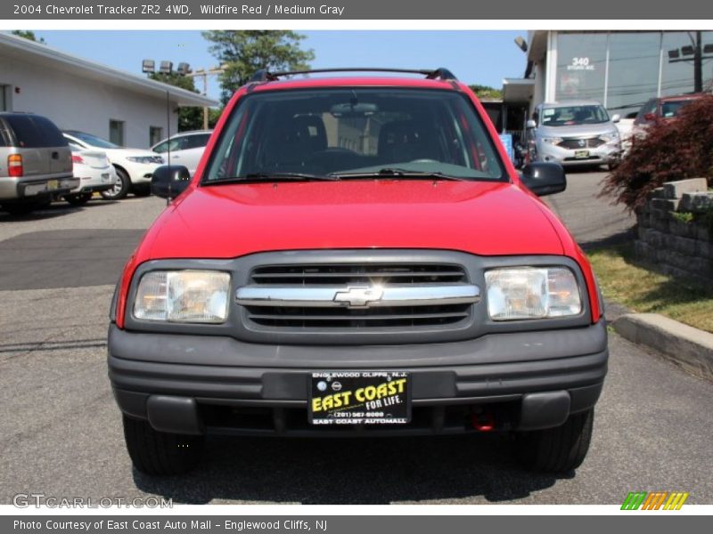 Wildfire Red / Medium Gray 2004 Chevrolet Tracker ZR2 4WD