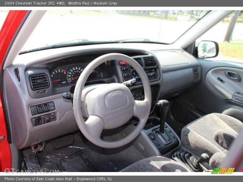 Wildfire Red / Medium Gray 2004 Chevrolet Tracker ZR2 4WD