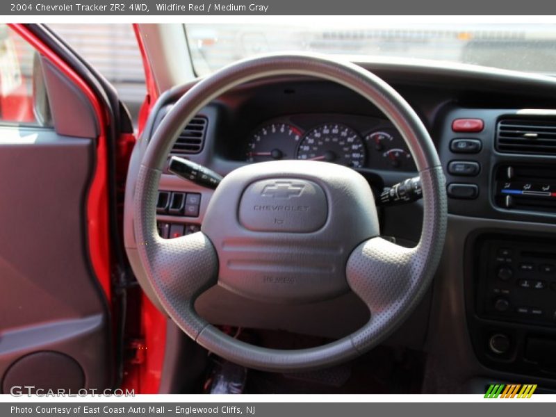 Wildfire Red / Medium Gray 2004 Chevrolet Tracker ZR2 4WD