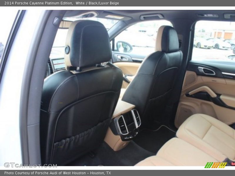 White / Black/Luxor Beige 2014 Porsche Cayenne Platinum Edition