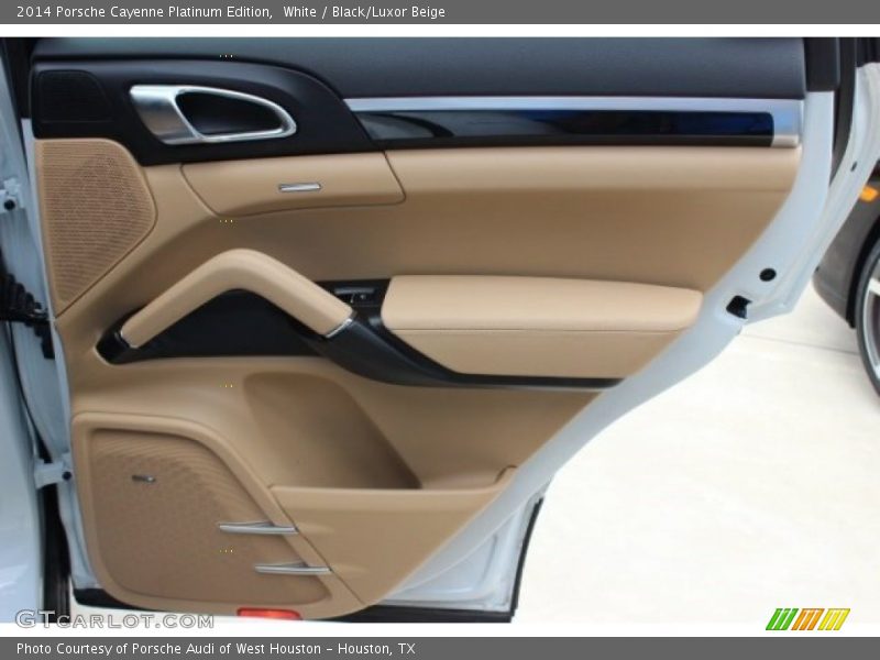 White / Black/Luxor Beige 2014 Porsche Cayenne Platinum Edition