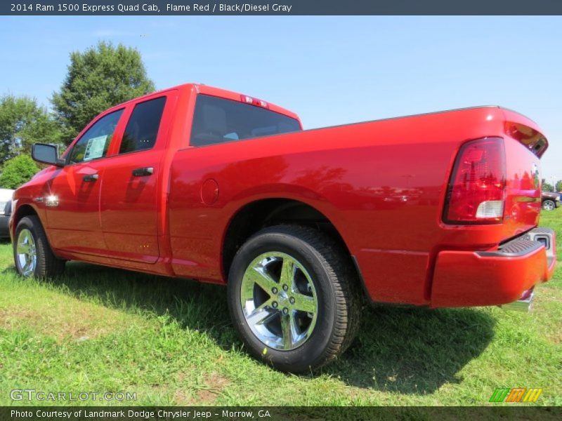 Flame Red / Black/Diesel Gray 2014 Ram 1500 Express Quad Cab