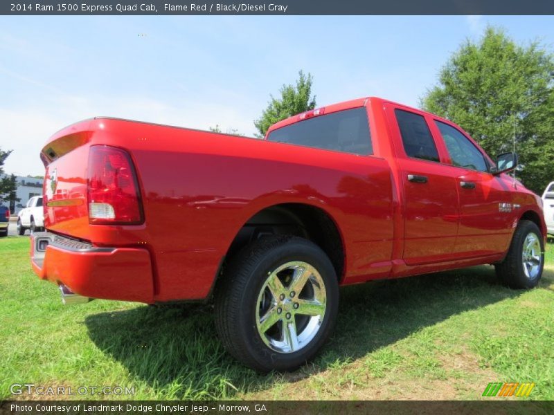 Flame Red / Black/Diesel Gray 2014 Ram 1500 Express Quad Cab