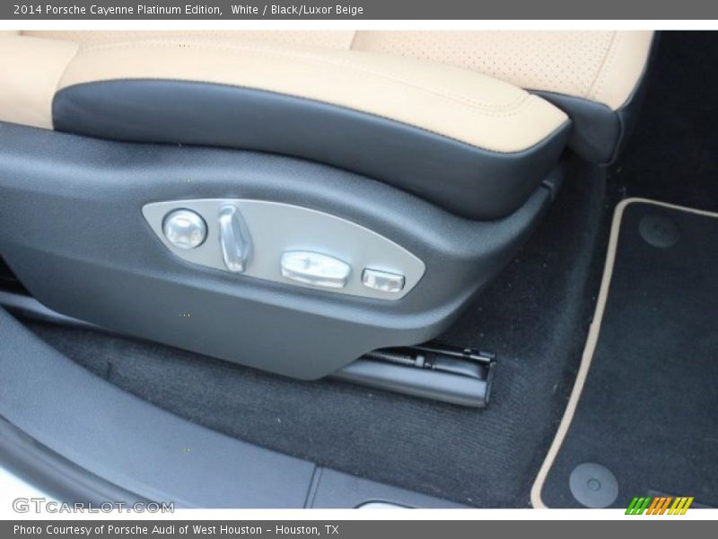White / Black/Luxor Beige 2014 Porsche Cayenne Platinum Edition